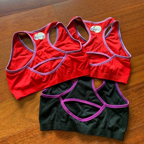 3x Racer-Back Workout No-Padding Bras, Size S - Picture 5 of 6